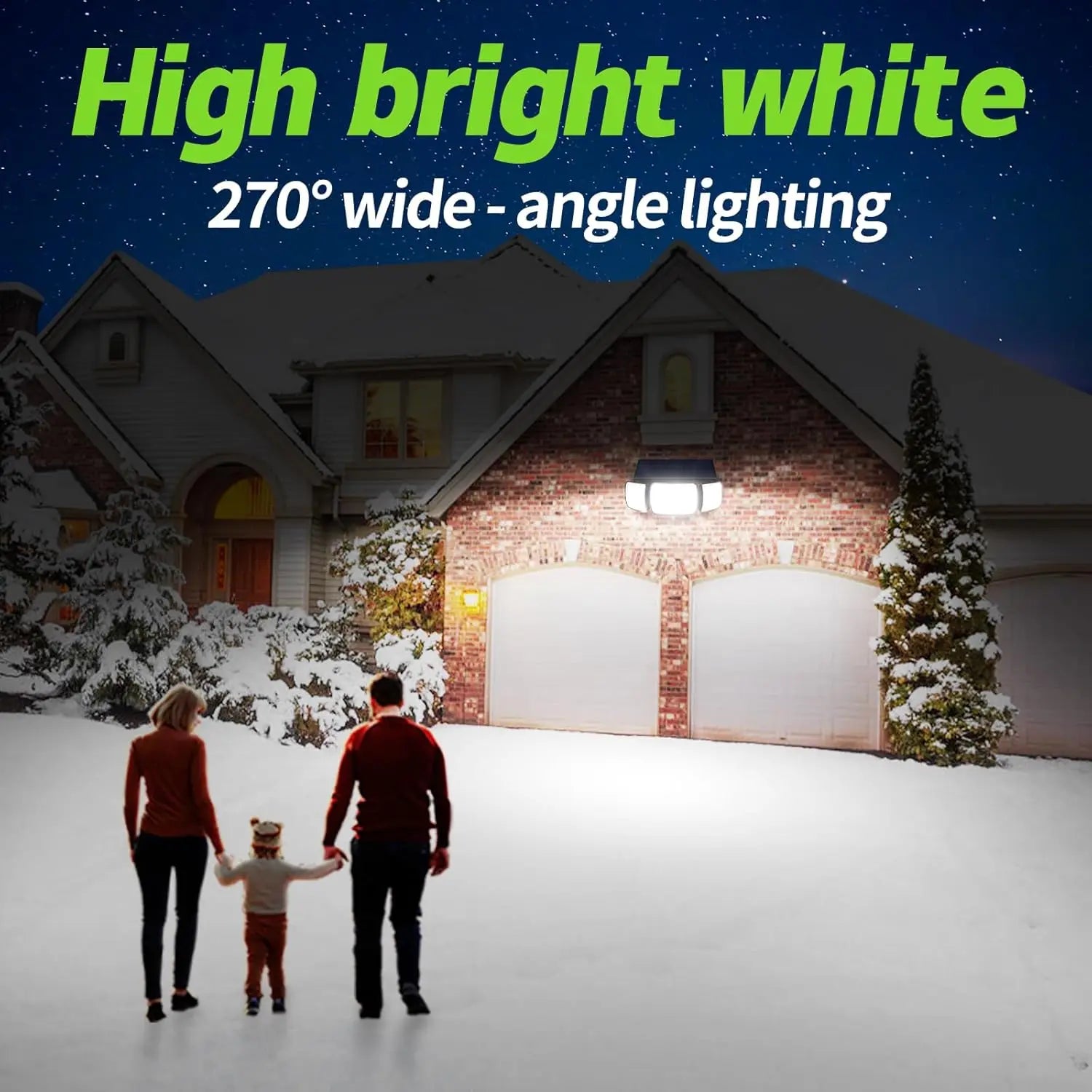 Top Brand Powerful 6000mah Outdoor Solar Lights With 3 Modes Two Motion Sensors Bright Light Wall Lamp For Garden Yard Garage