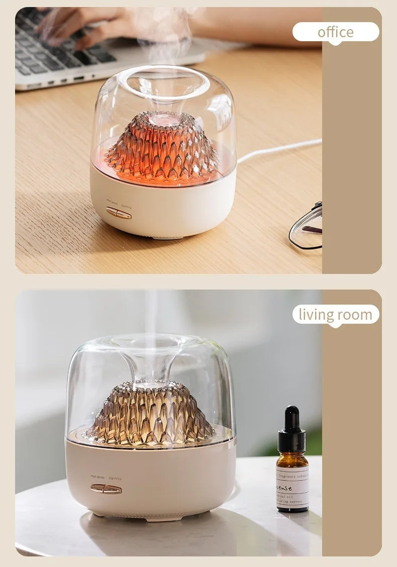 Aroma Diffuser Humidifier, Mist & Scent Dispenser with Adjustable 7-Color Lights, Ambient Lamp for Home Bedroom, Ideal Gift