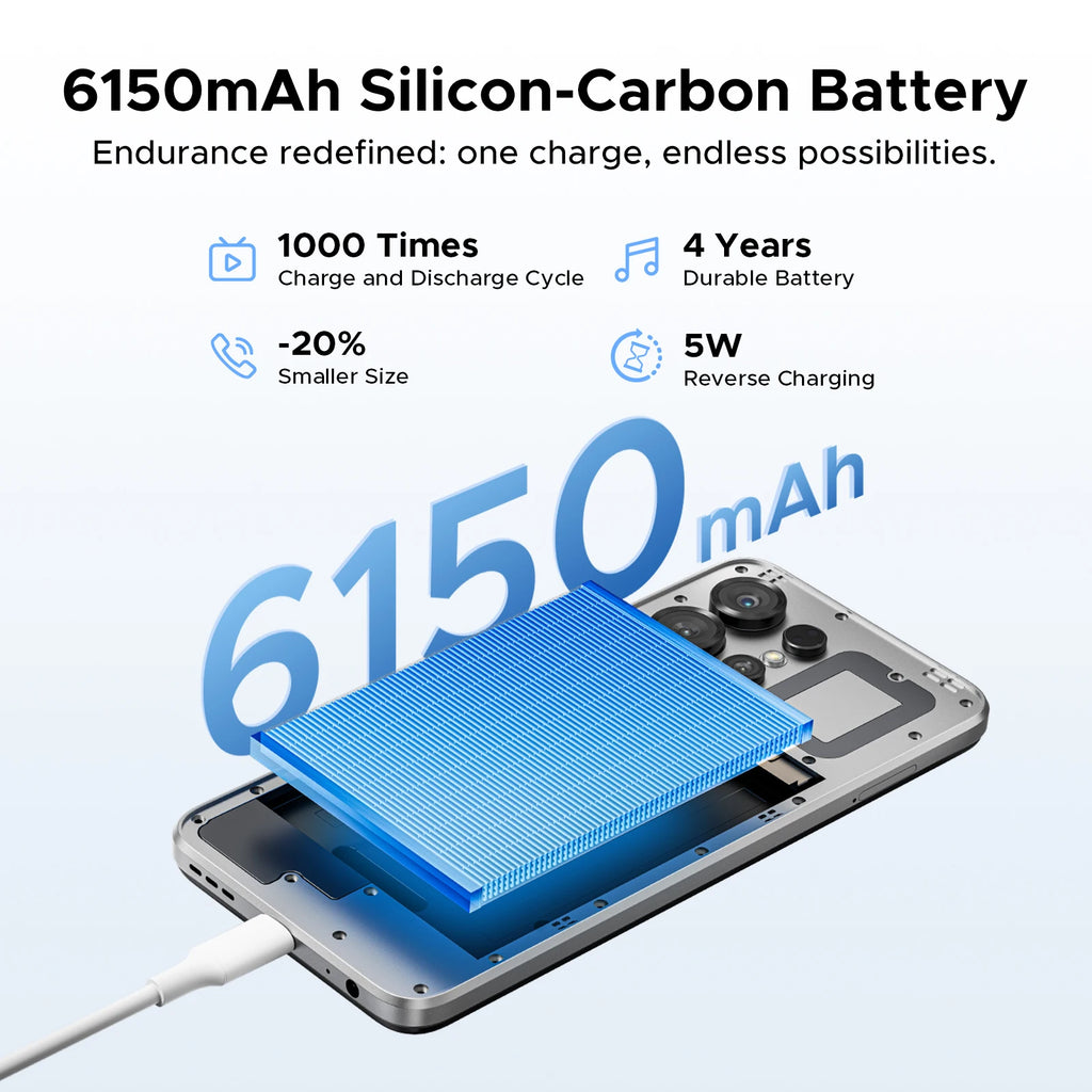 Global Version DOOGEE Note56X Pro Smartphone Gemini AI  6150mAh Battery 6.56'' Display Android 16 Mobile Phone Widevine L1 NFC