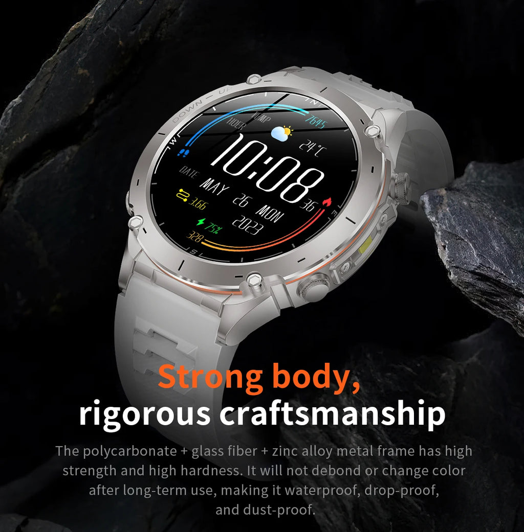 2025 GUHUAVMI Y-101 GPS Sports Smart Watch 10ATM Waterproof Built-in Dual-Band GNSS Compass Altimeter Military Grade Smartwatchs