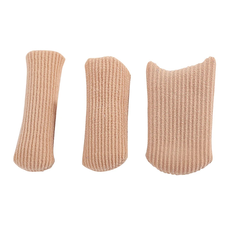 1Pc Toe Tube Corrector Bunions Corn Foot Pain Relief Orthotics Fabric Toe Tube Cover Protector Finger Toe Separator Hallux Valgu