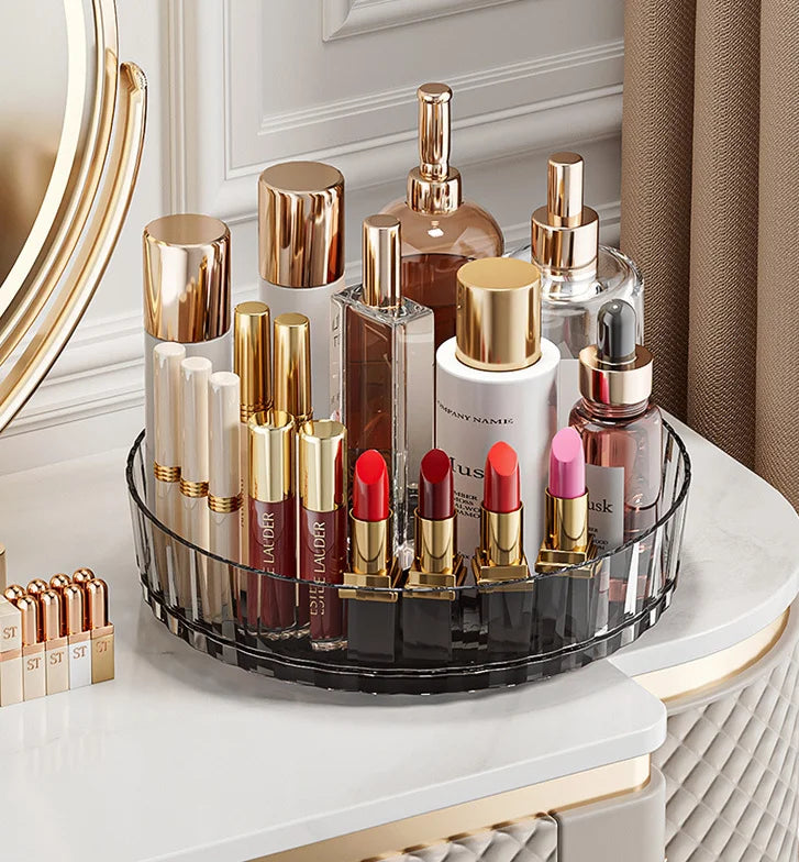 Multi-Purpose Rotating Spice Rack - Efficient Countertop Storage for Kitchen Bathroom