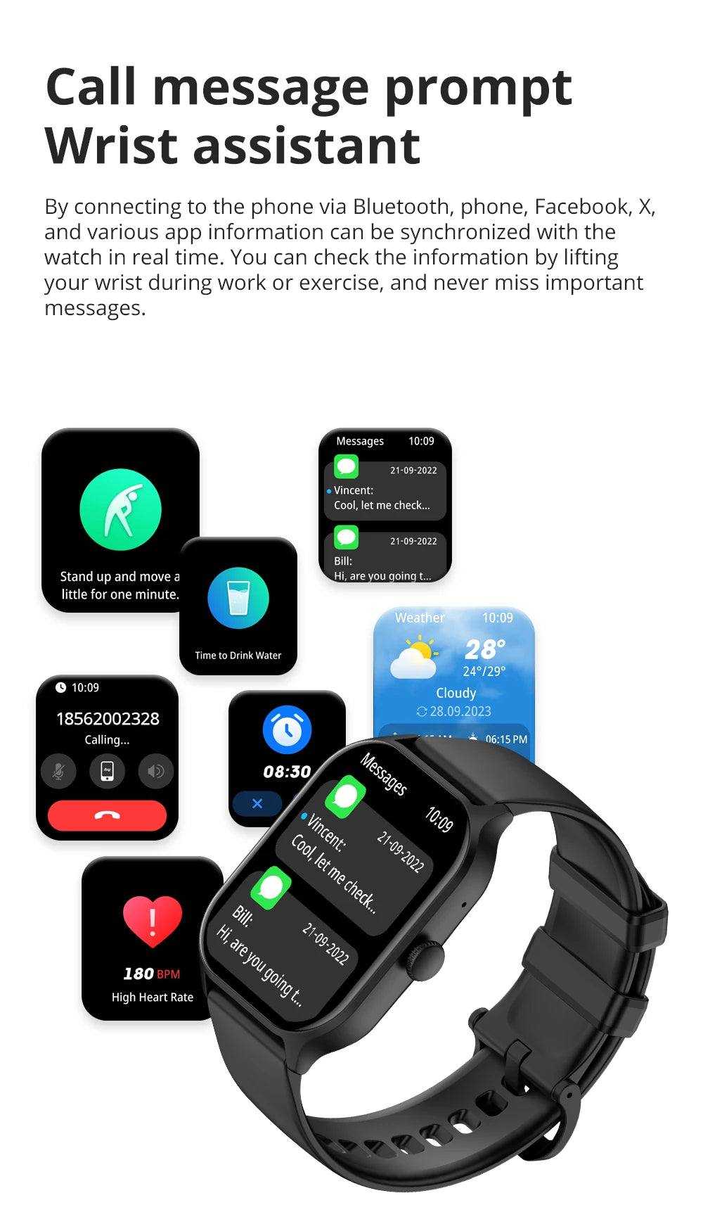 COLMI P77 Smartwatch, Up to 11 day battery life,  Massive 700mAh battery, 2 inch display, Health Management Smart Watch