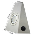 Geometric Stainless Steel Cabinet Light with Switch for Kitchen Wardrobe Bookshelf Lighting Creative Triangle Indoor Wall Lamp
