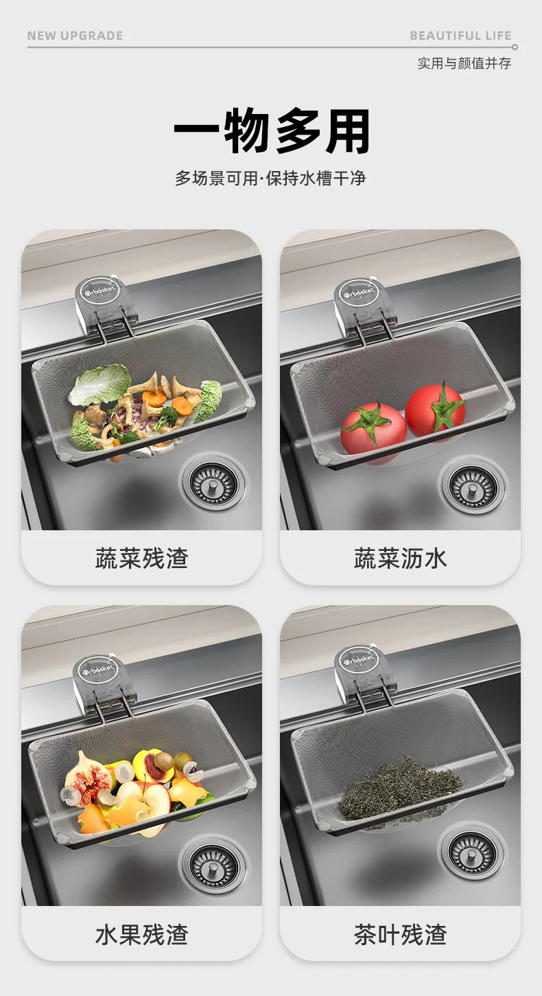 AOBT Kitchen Sink Filter Drain Disposable Residue Leftover Rack New Sink Filter for Kitchen Drainage System