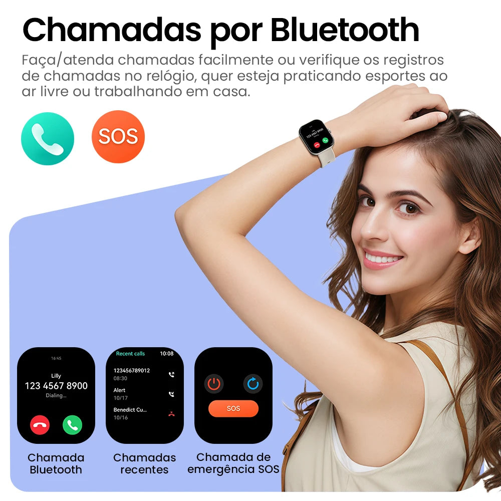 HAYLOU Watch S6 Smartwatch 2.01" HD Display Smart Watch Bluetooth Voice Callings IP68 Waterproof Fitness Tracking Smartwatch