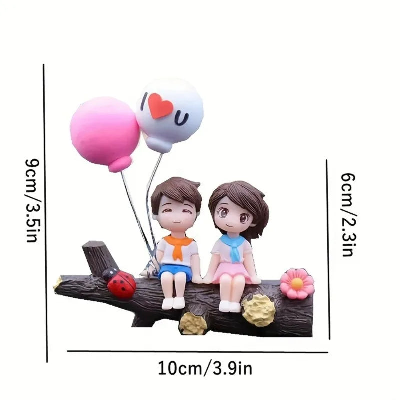 1PC Tree Branch Couple Car Decoration Creative Automotive Ornaments Fashionable Car Accessories Unique Vehicle Adornments