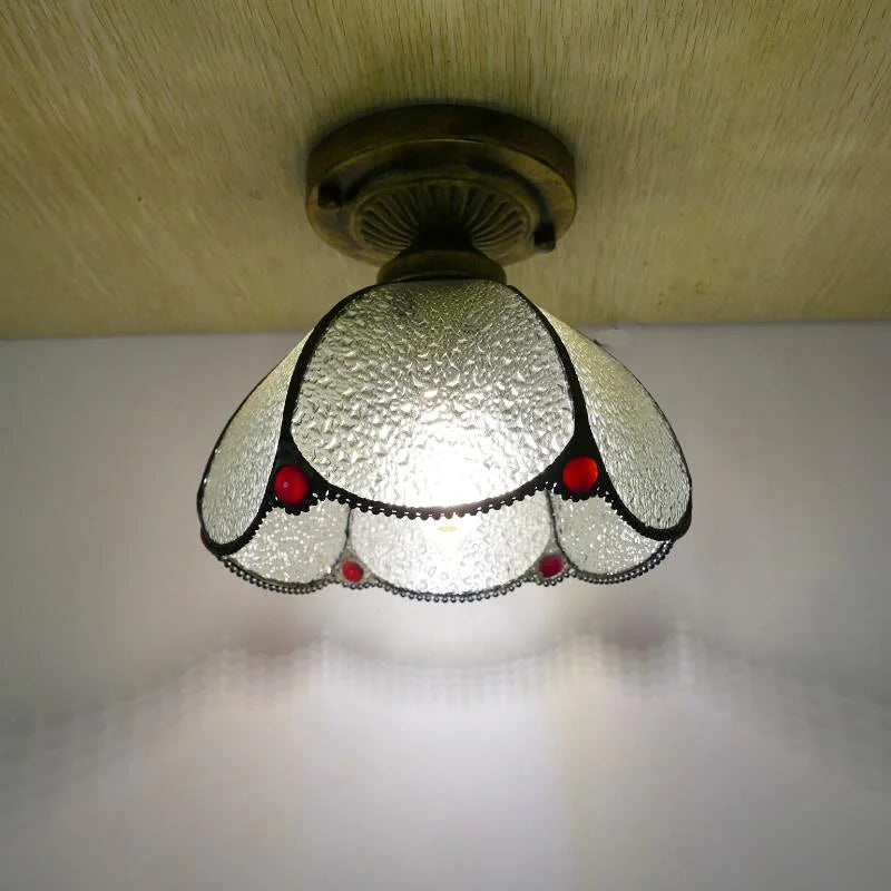 Tiffany Small Living Room Warm Bedroom Ceiling Lamp Modern Simple Living Room Lamps Creative Color Dining Room Lights