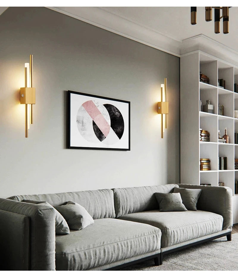 Nordic LED Wall Lamp Indoor Lighting Bedroom Bedside Living Room For Home Hotel Stairs Decoration Lamp Rechargeab LED Wall Light