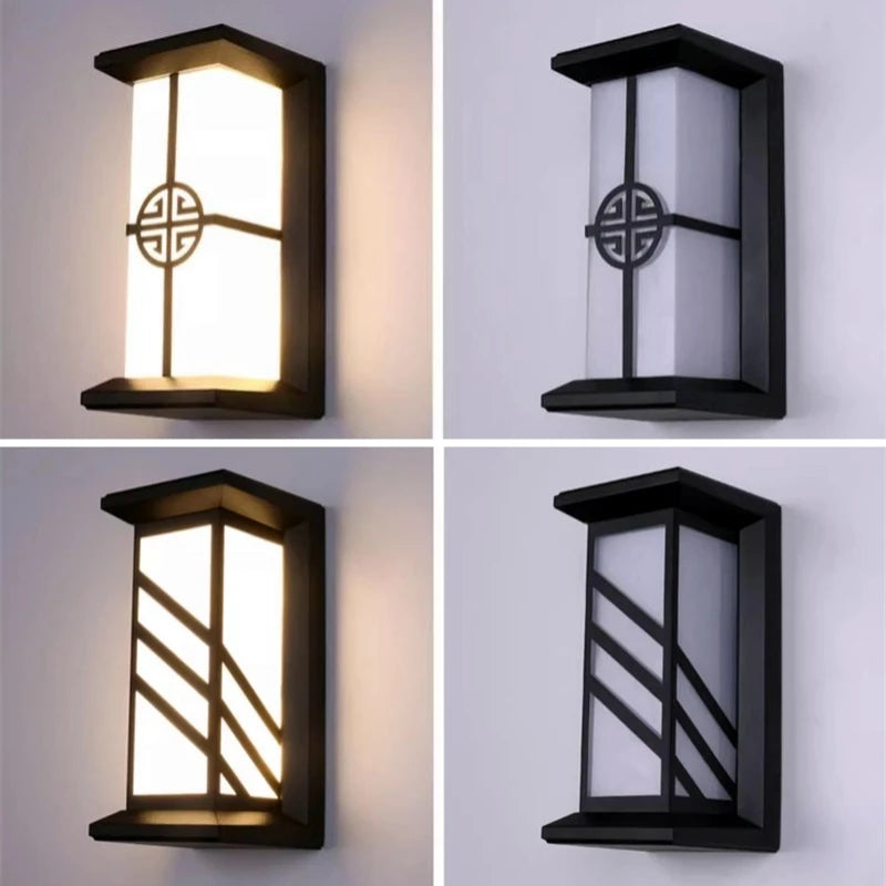 12W/18W LED Outdoor Wall Lamp Plastic/Aluminum Front Door Waterproof IP65 Sconce Garden Patio Terrace Home Wall Lighting Fixture
