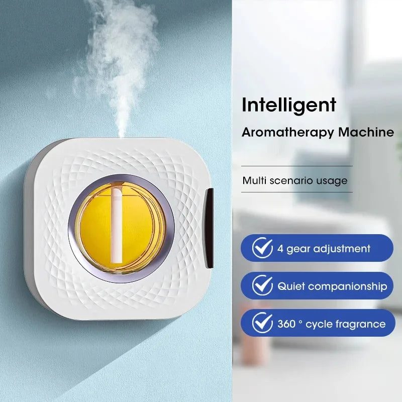 Automatic Aromatherapy Machine Portable Fragrance Sprayer Essential Oil Diffuser Bathroom Air Deodorization Hilton Lavender Oil