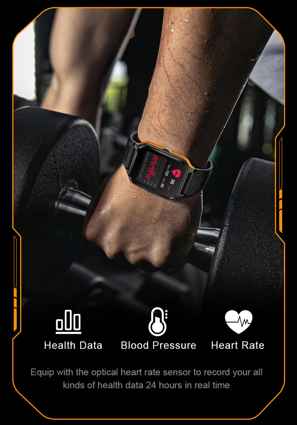 COLMI P73 1.9" Outdoor Military Smart Watch Men Bluetooth Call Smartwatch For Xiaomi Android IOS, IP68 Waterproof Fitness Watch