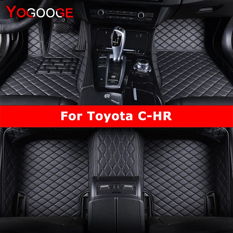 YOGOOGE Custom Car Floor Mats For Toyota CHR C-HR Auto Carpets Foot Coche Accessorie