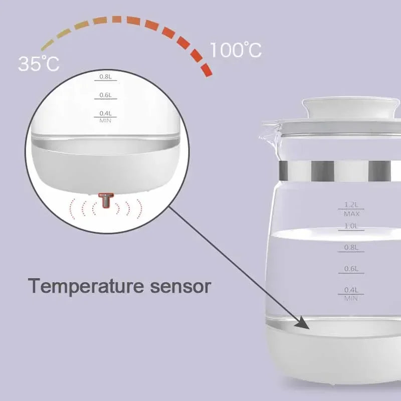 1.2L Constant Temperature Pot 24 Hours Hot Water Keep Warm Smart Insulation Pot Baby Brewing Milk Powder Electric Kettle