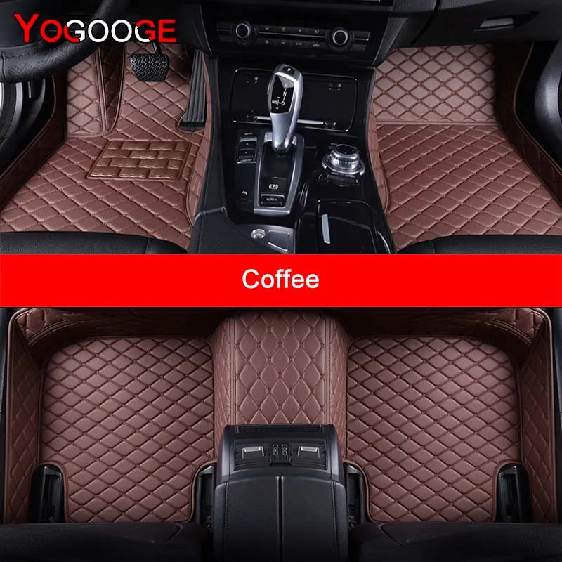 YOGOOGE Custom Car Floor Mats For VW New Beetle 1998-2019 Auto Carpets Foot Coche Accessorie