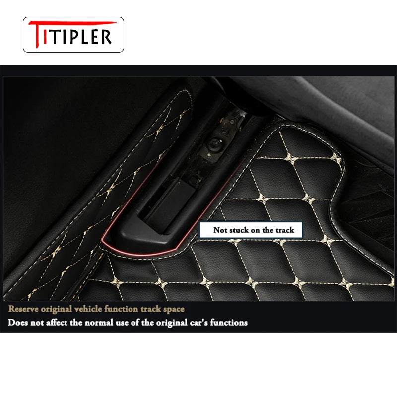 TITIPLER Custom Car Floor Mats For VW UP UP! Auto Carpets Foot Coche Accessorie