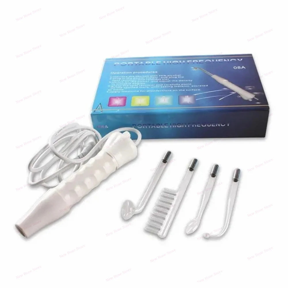 Portable Electrical High Frequency Facial Beauty Machine for Acne Treatment Skin Tightening and Detox