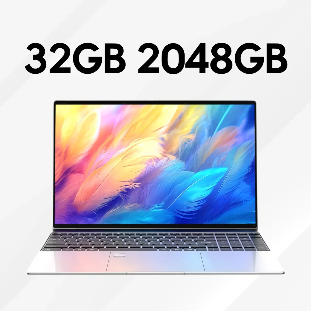 14.1 Inch Premium Ultra Thin Notebook 2026 Win11 DDR4 16GB/32GB RAM 2TB SSD Portable Business Laptop PC I9-9900 Intel N3700