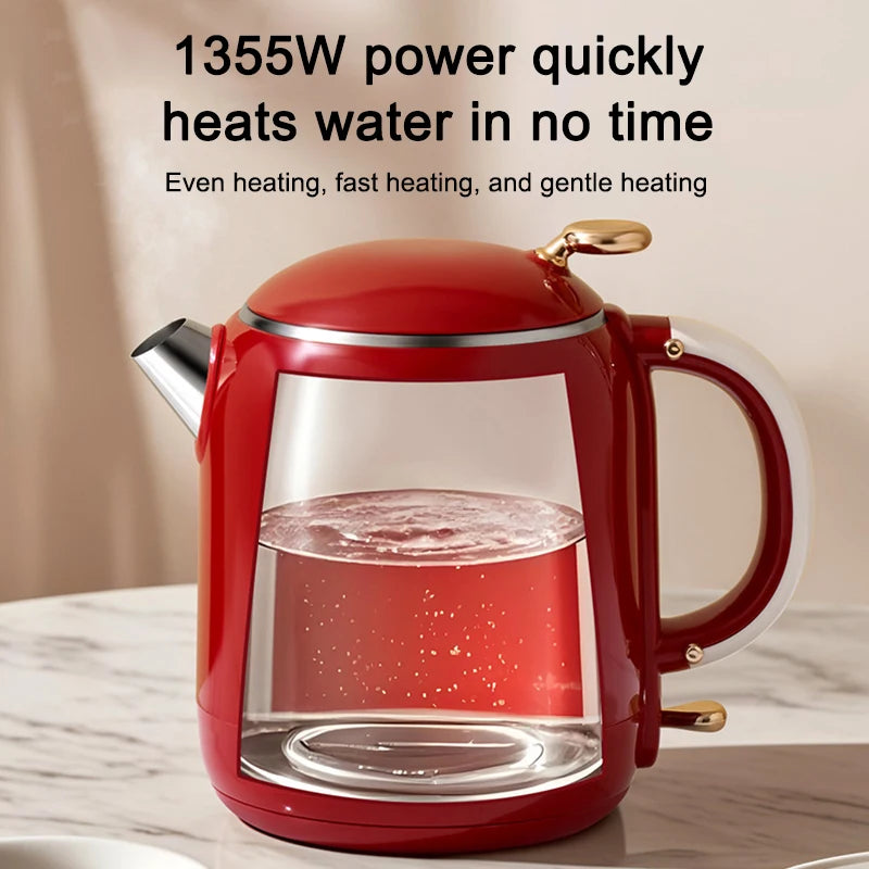 Thermostatic Electric Kettle Household 304 Stainless Steel Insulation Boiling Water Teapot Coffee Thermo Bottle Boiler Pot 1L