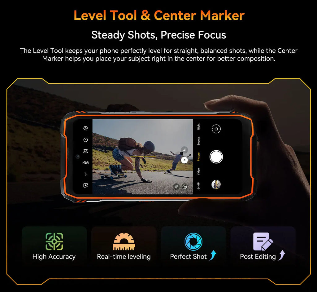 Blackview XPLORE 1 Rugged Smartphone, 5G Waterproof Outdoor Smartphone Android 15, 6.78'' 2.4K Display, 256GB/512GB, 20000mAh