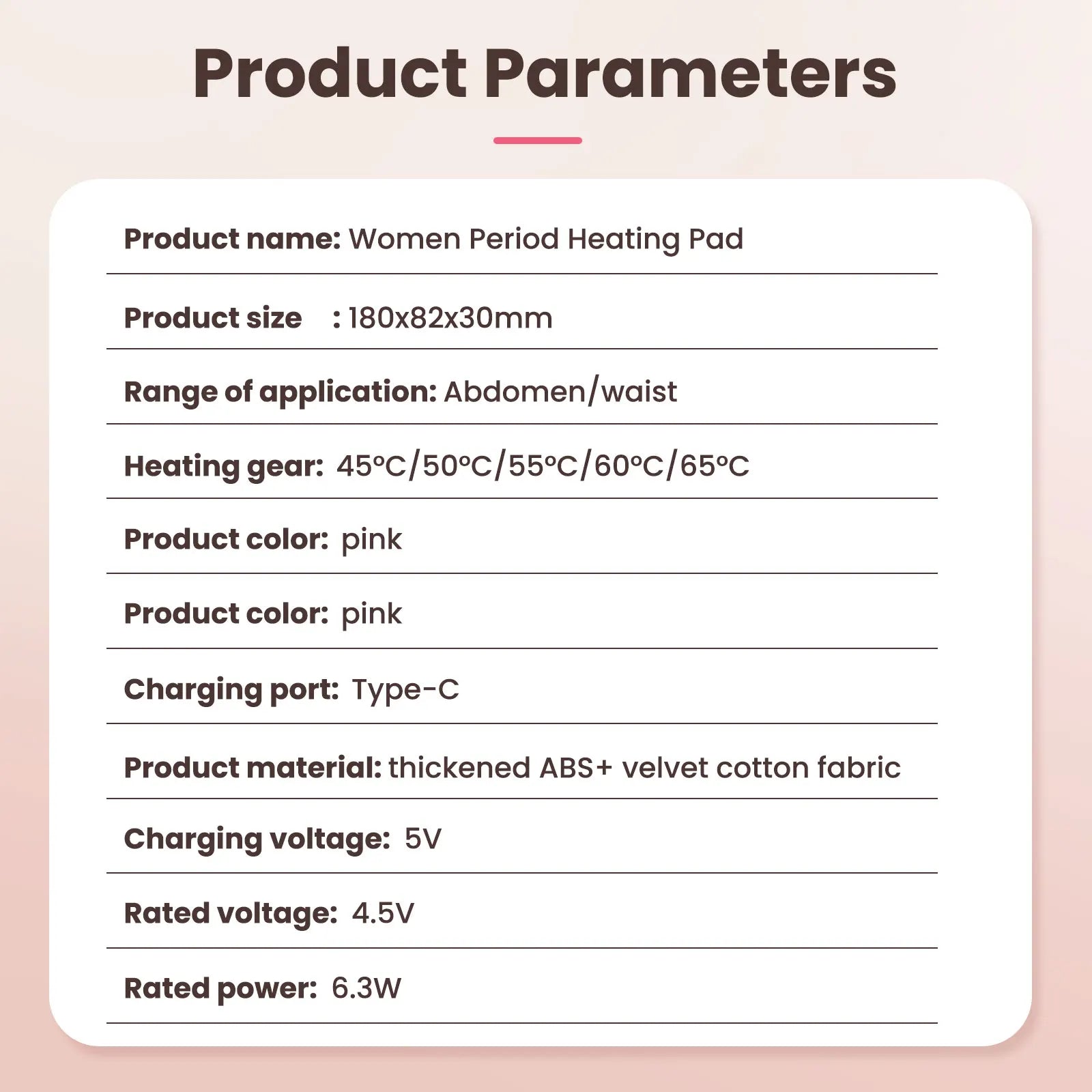 Women's Intelligent Menstrual Heating Belt 5-Speed Heat 4-Speed Vibration Massage Womb Warmer Nuangongbao Period Relief Waist Mat