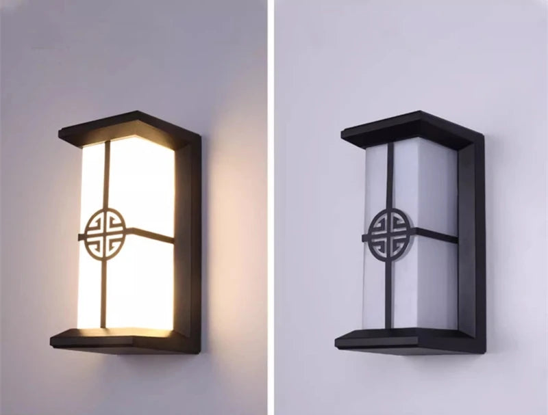 12W/18W LED Outdoor Wall Lamp Plastic/Aluminum Front Door Waterproof IP65 Sconce Garden Patio Terrace Home Wall Lighting Fixture