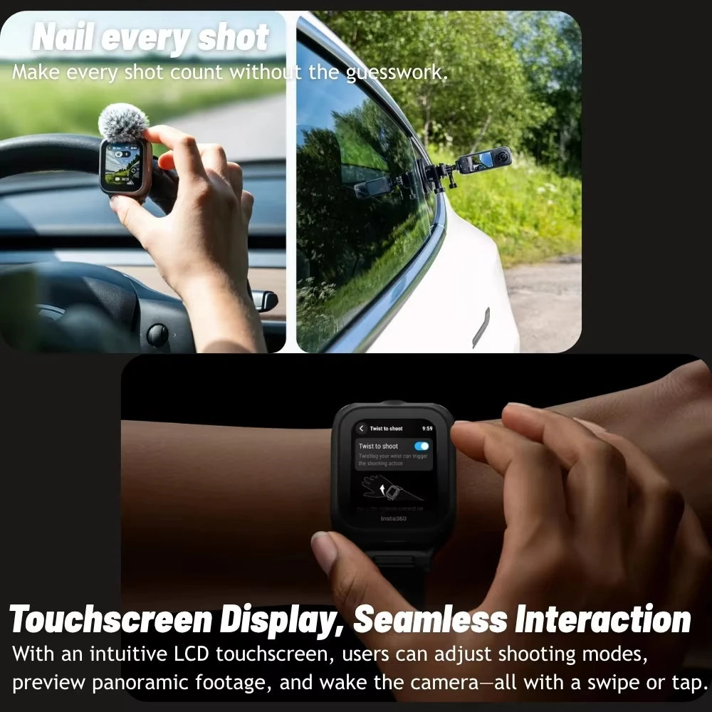 Insta360 X5 GPS Preview Remote With Built-in Mic All-in-one Watch Control For Ace Pro 2 Original Accessories