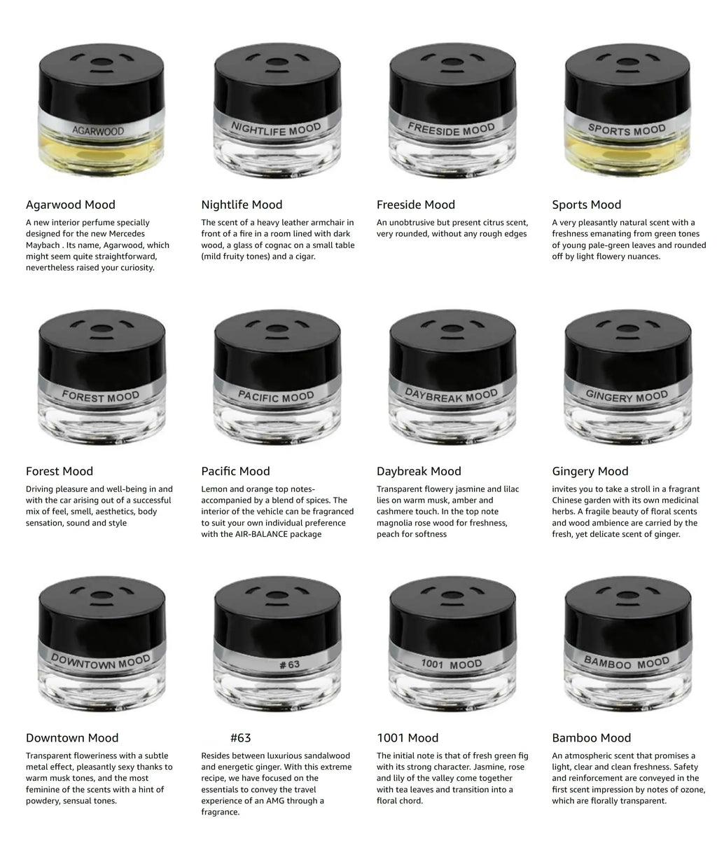 Original Car Fragrance Refill 15ml For Mercedes Benz W222 W167 W205 W213 Maybach AMG Car Perfume Atomizer Air Freshener