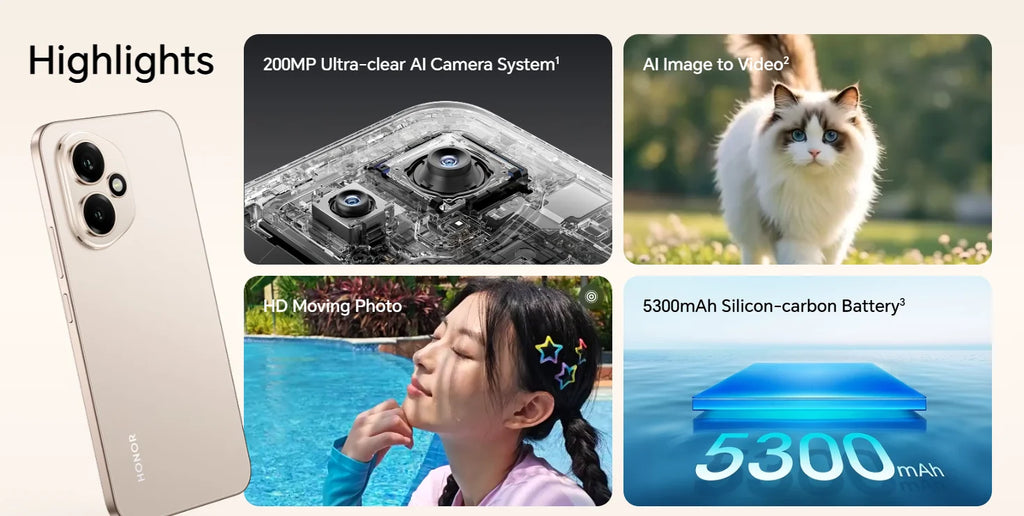 HONOR 400 5G, EU Version, 5G Smartphone,200MP AI Super Zoom Camera, Qualcomm Snapdragon 7 Gen 3,5300mAh Silicon-Carbon Battery