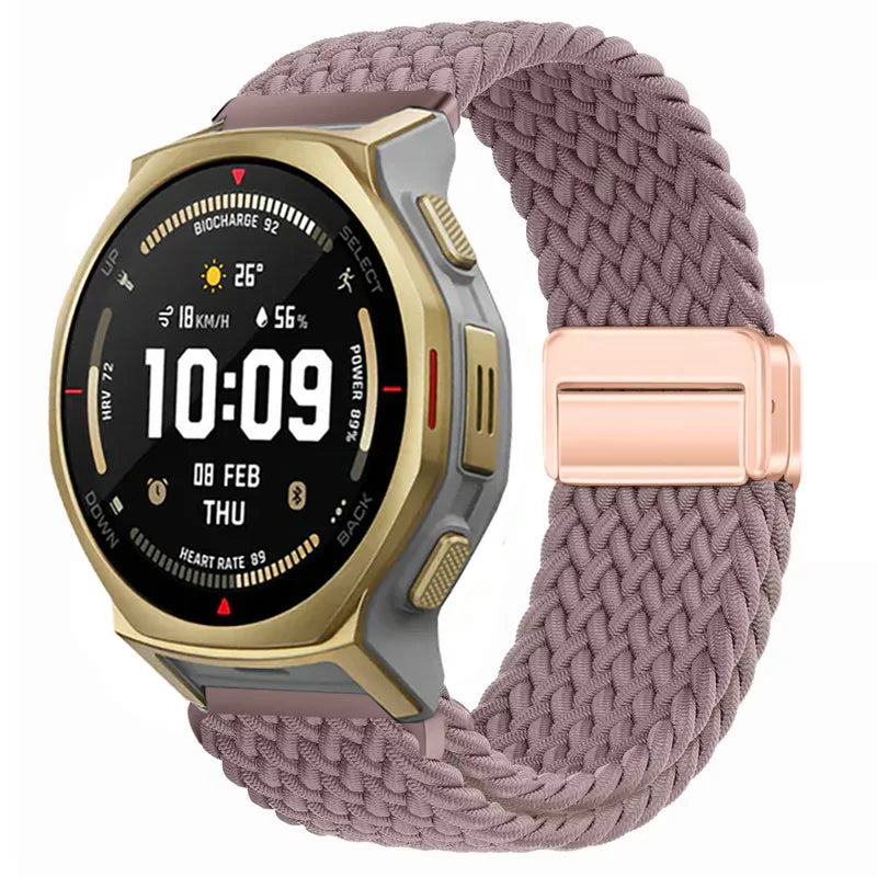 20mm 22mm Nylon Strap for Amazfit T-Rex3 Pro 48/44mm Helio Balance 2 Magnetic Buckle Bracelet Amazfit Active 2 Bip 6 5 Wristband
