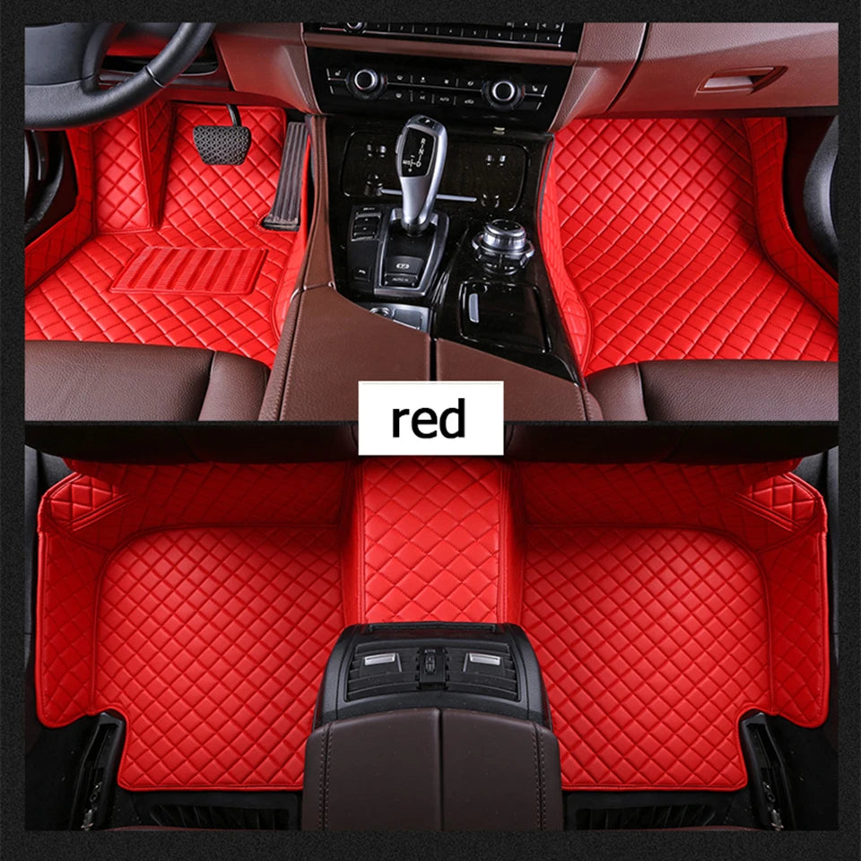 CUWEUSANG Custom Car Floor Mats For VW Touran Auto Carpets Foot Coche Accessorie