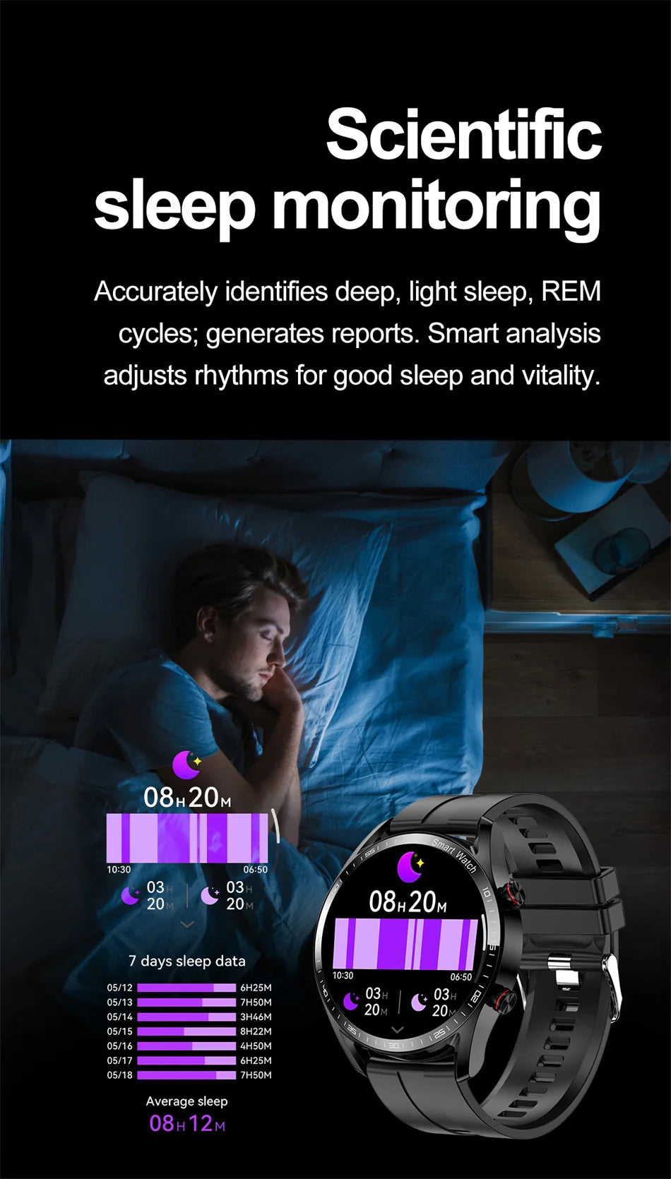 ECG+PPG Bluetooth Call Smart Watch Men Laser Health Blood Pressure Fitnes Sports Watches Man Sports Waterproof Smartwatch+Box