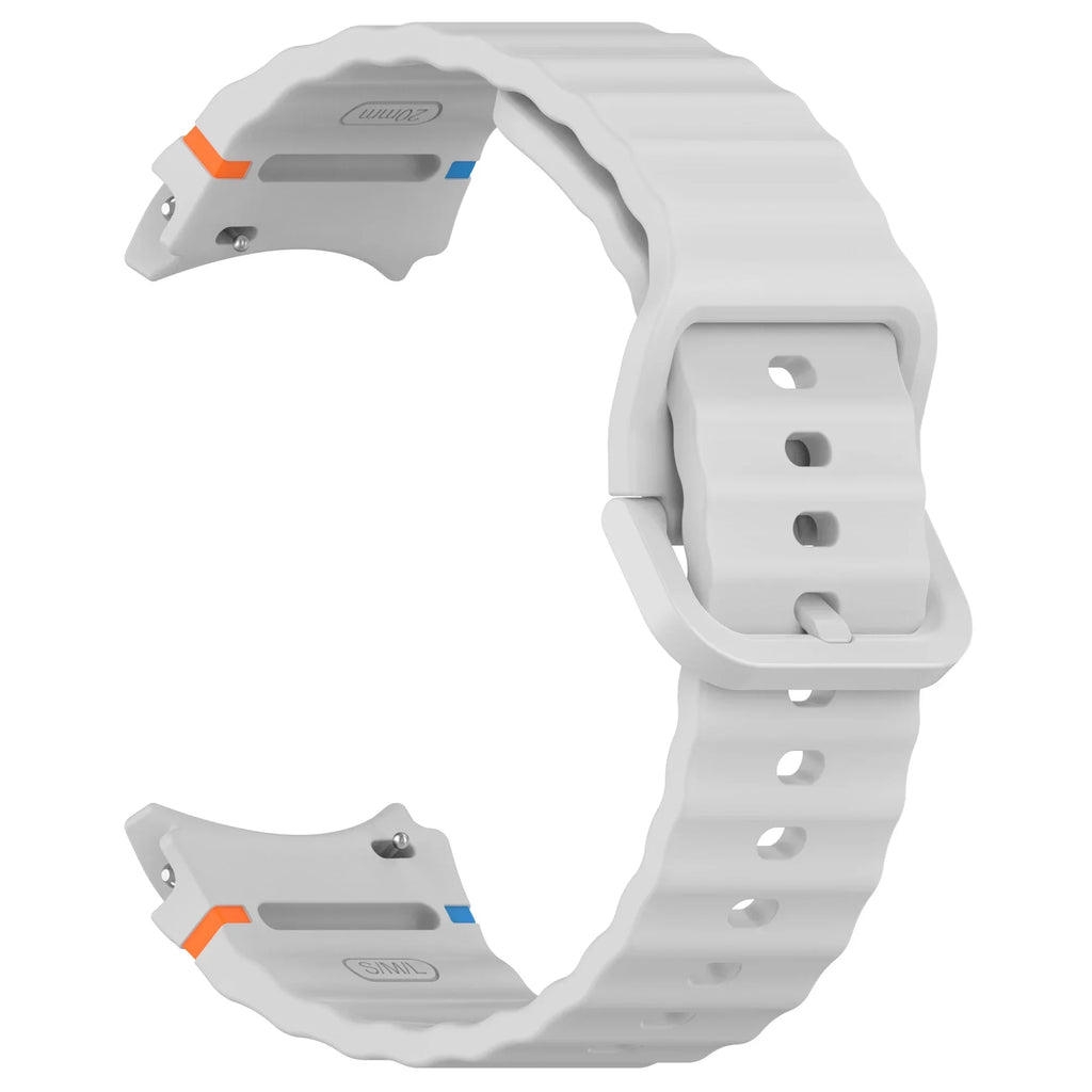 1:1 Official Silicone Strap For Samsung Galaxy Watch 7/FE/6/5/4 44mm40mm 5 Pro Bracelet Watch 6/4 Classic 47/43mm 46/42mm Correa