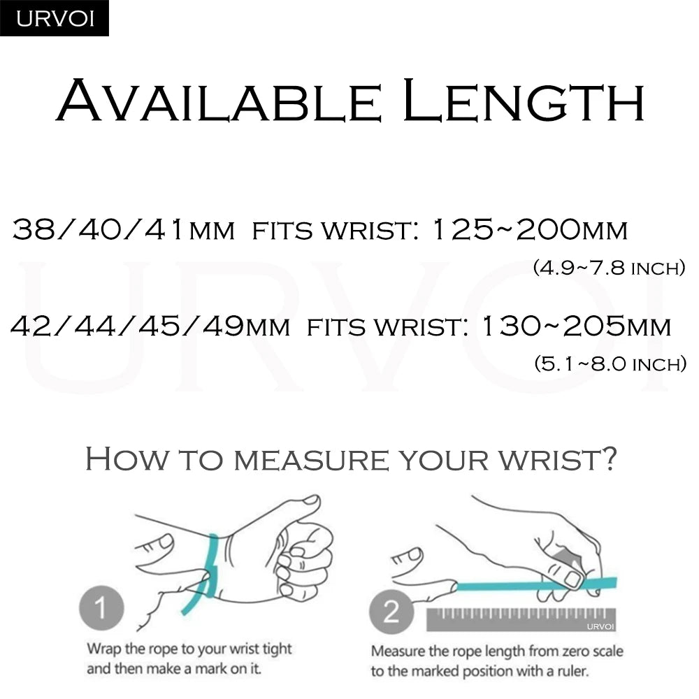 URVOI Titanium Band for Apple Watch Ultra 3 2 Series 11 10 9 8 7 6 SE strap for iWatch Magnet Closure wristband 46 49mm