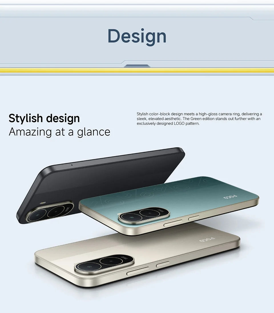 Smartphone POCO C81 Pro Global Version 6.9 inch 120Hz Display 6000mAh Battery UNISOC T7250 Octa core HyperOS 3 2026 Mobile Phone