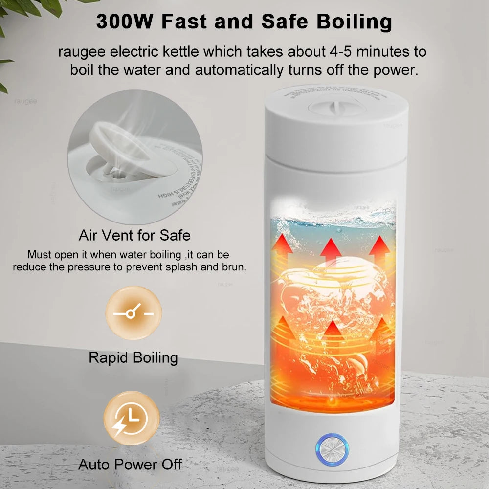 Electric Kettle Portable Travel Fast Boiling Tea Coffee Kettle 304 Stainless Steel Mini Baby Milk Warmer Kettle Thermo Kettles