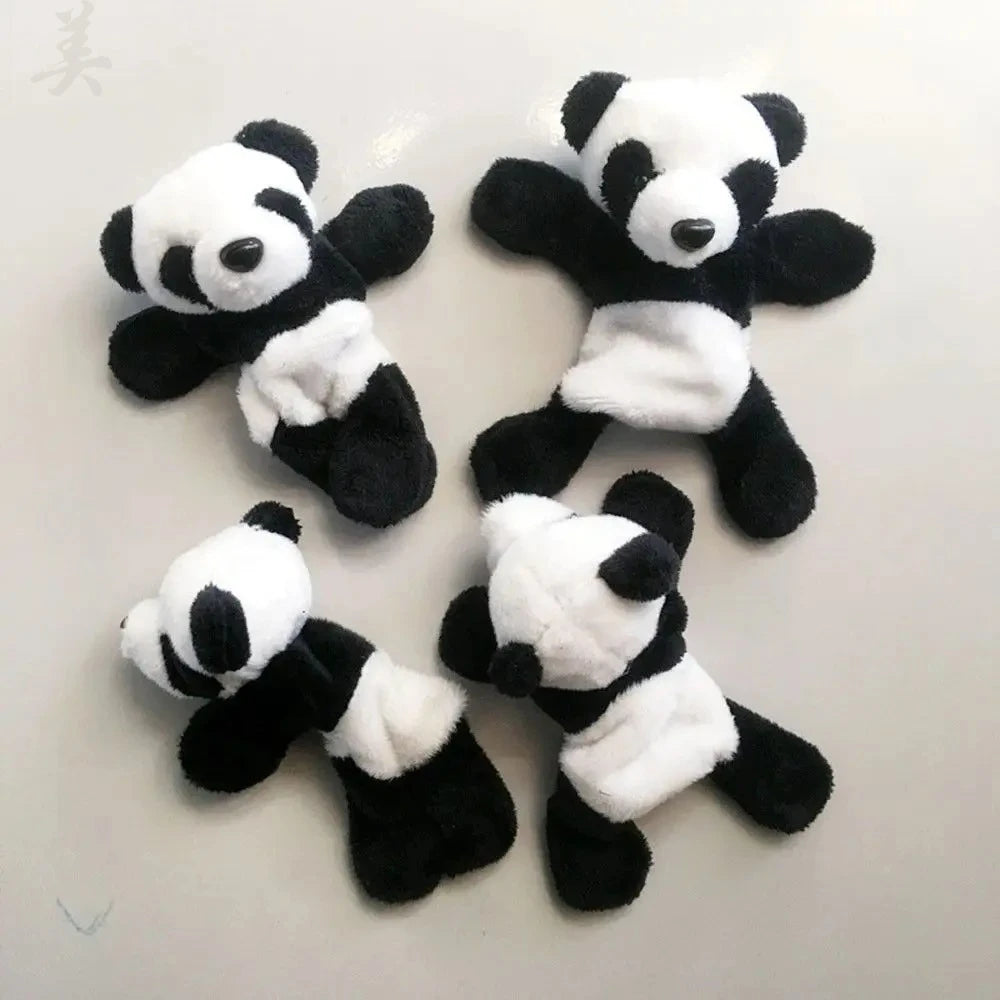 Cute Soft Plush Panda Magnet - Oval Fabric Whiteboard & Fridge Decor, Perfect for Gifting and Organizing