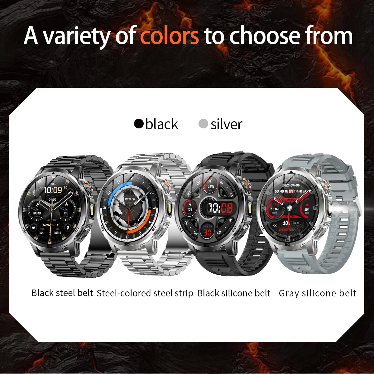 2026 Military T-Rex 3 Smart Watch Fitness Clock Men 466*466 AMOLED Screen 1000mAh Battery Flashlight Call Waterproof Smartwatchs