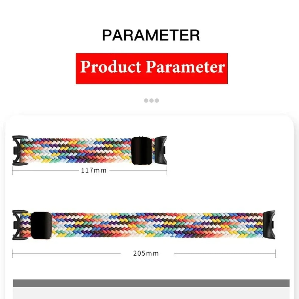 Adjustable Nylon Strap for Xiaomi Mi Band 10/9 Magnetic clasp bracelet Accessories for Xiaomi Mi Band 8/mi 9/10 Smart Watch Belt