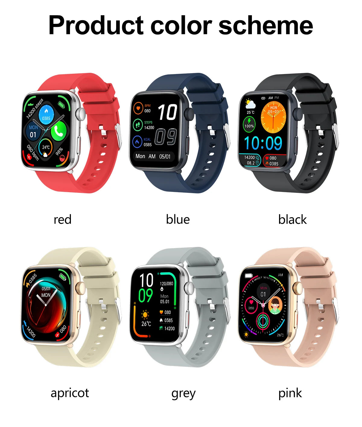 2026 Smart Watch 24/7 Women Health Full Touch Screen BT Call Waterproof Watch Sports Fitness Tracker Health Smartwatch Lady Gift