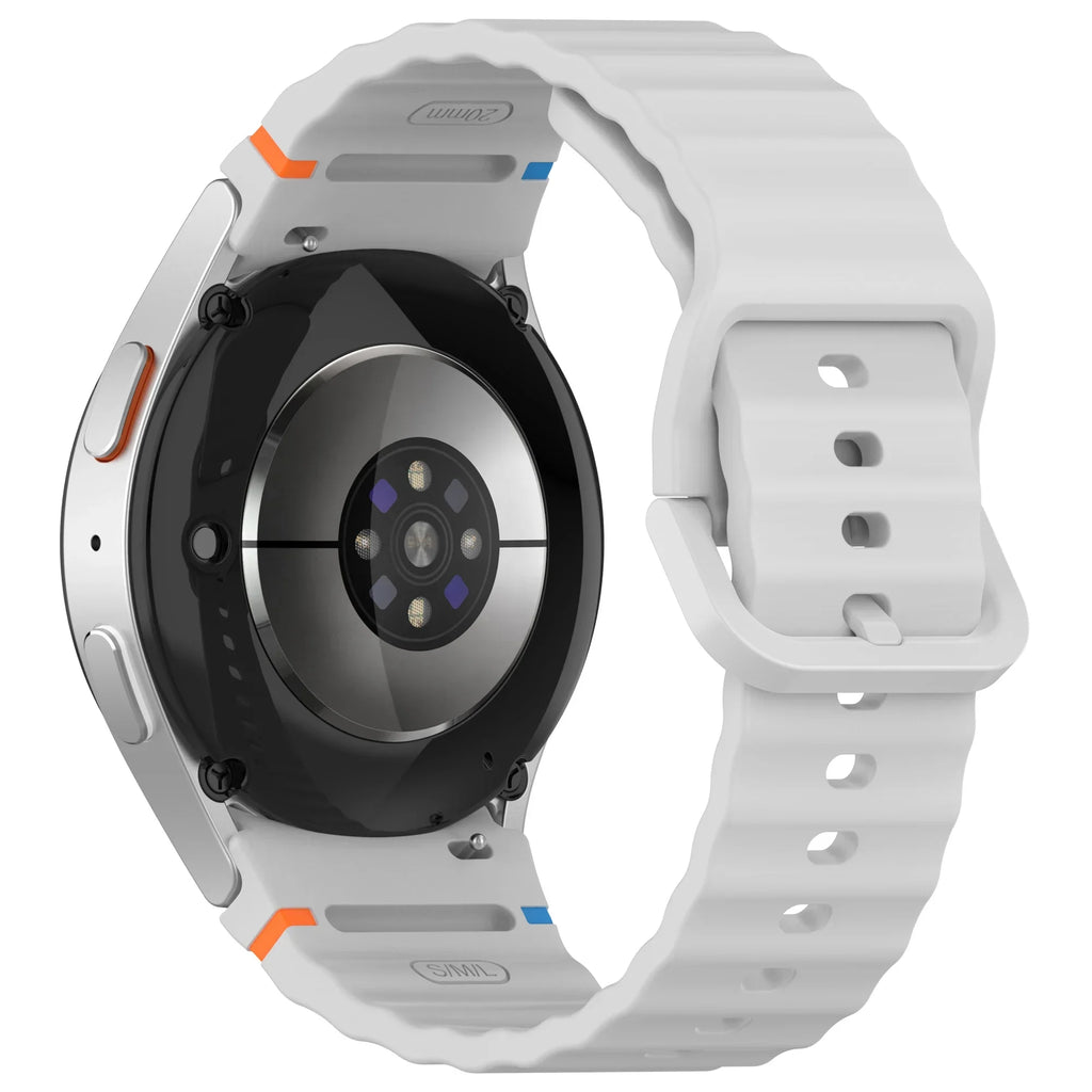 1:1 Official Silicone Strap For Samsung Galaxy Watch 7/FE/6/5/4 44mm40mm 5 Pro Bracelet Watch 6/4 Classic 47/43mm 46/42mm Correa