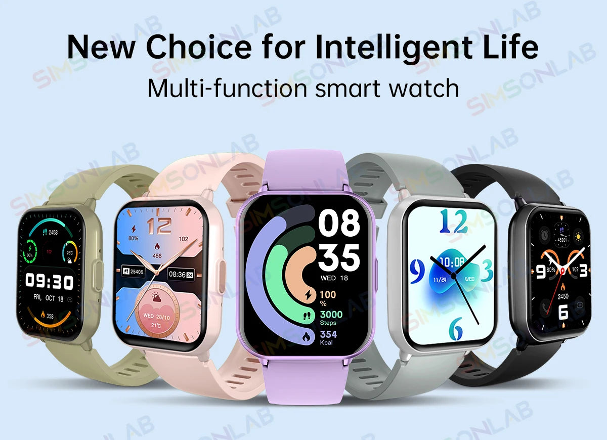 Global Edition Watch 5 Lite Men Women Display 100+ Sports Mode 1.83 Full Touch Bluetooth Call Waterproof Smart Watch Gifts