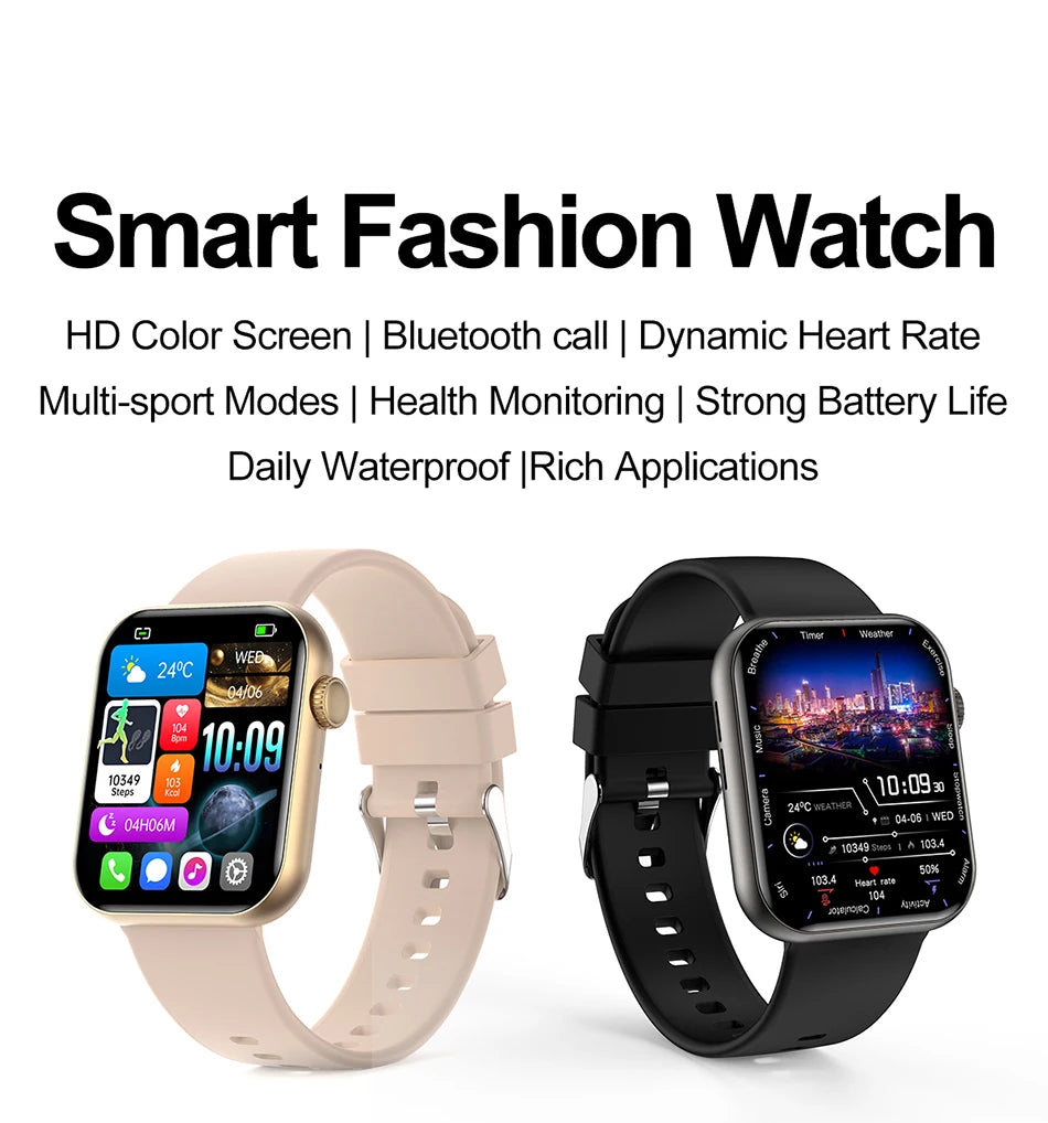 2026 New Popular Smartwatch Full Touch Screen Bluetooth Call Heart Rate IP68 Waterproof Watches Sports Bracelet SmartWatch Women