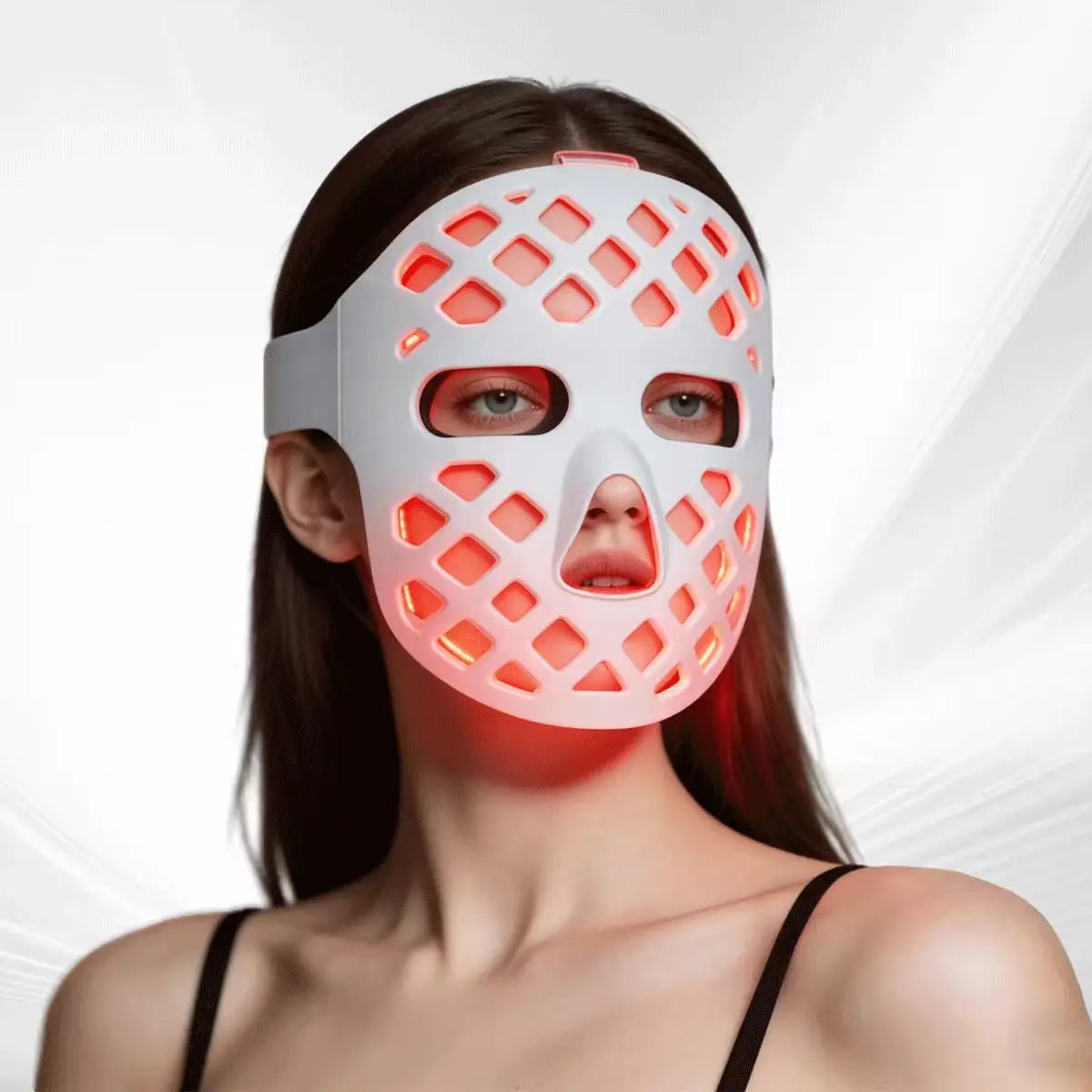 5D LED Face Mask Portable 8 Colors Red Light Near Infrared Therapy for Anti-Aging Skin Rejuvenation Home Use LED Light Therapy
