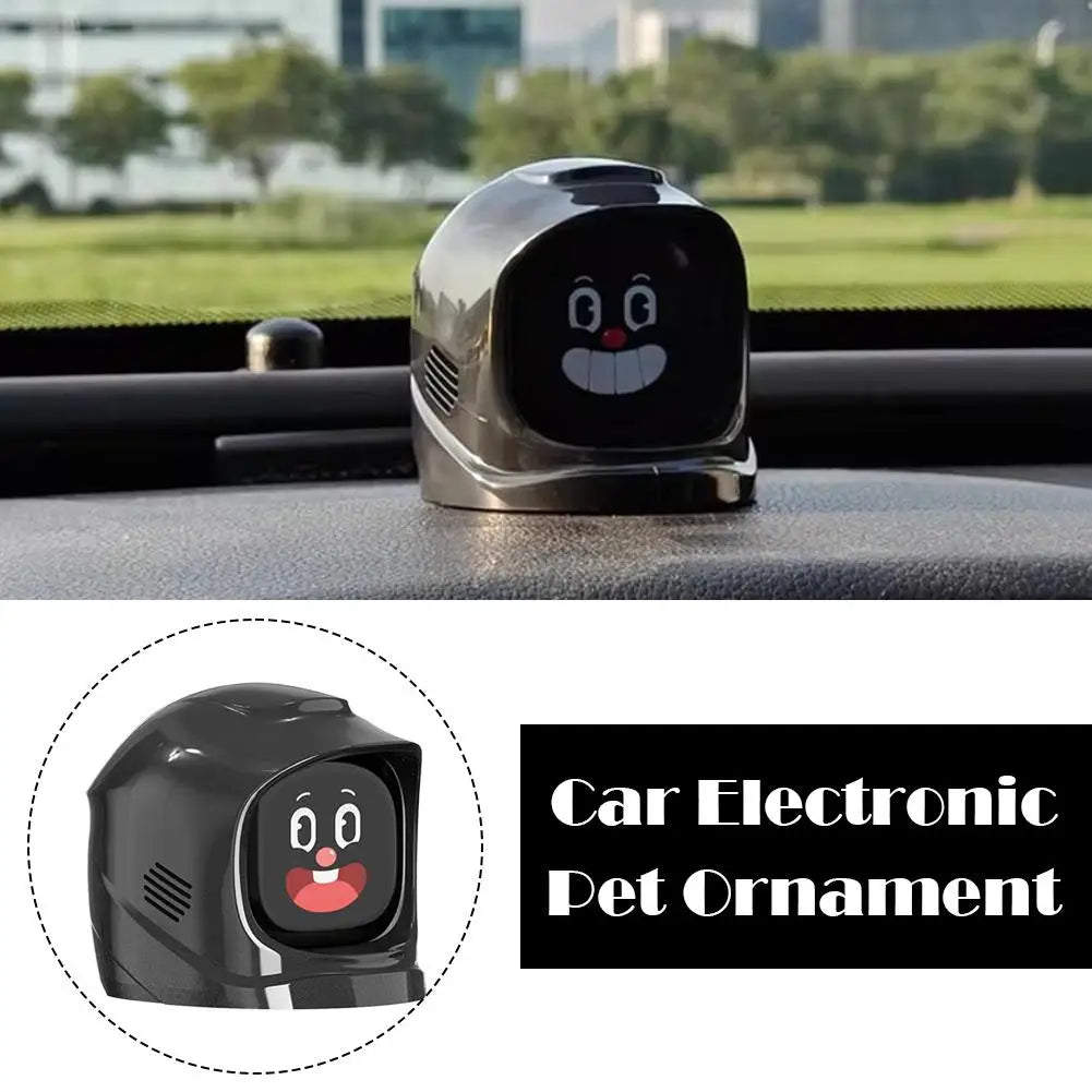 NEW Mangogo Intelligent Car Mounted Electronic Pet Ornaments With Facia Expressions Trendy Vehicle Companion Decorations Fo N1R7