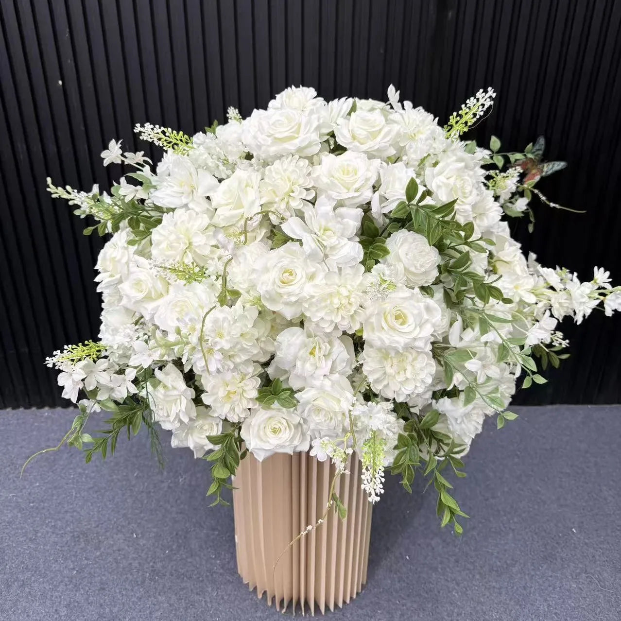 Blue Color Artificial Flower Ball Table Centerpieces Floral Arrangement Wedding Decoration Marriage Flower Bouquet Event Decor