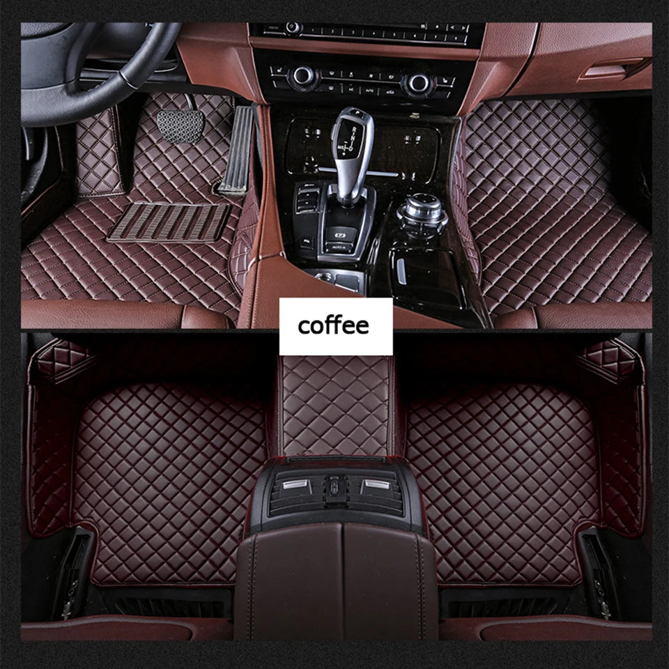 CUWEUSANG Custom Car Floor Mats For Hyundai Accent Verna Solaris Auto Carpets Foot Coche Accessorie