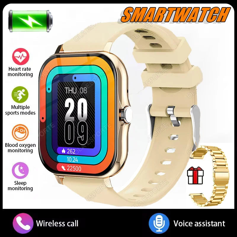 2025New Upgrad Smart Watch For Men Women 1.83Inch Full Touch Display BT Call Sports Monitoring SmartWatch For Android&IOS Phone