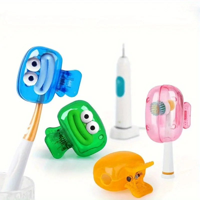 Toothbrush Covers Portable Toothbrush Protector Coverings Clips Tooth Brush Storage Head Cover Cap for Bathroom Home Travel