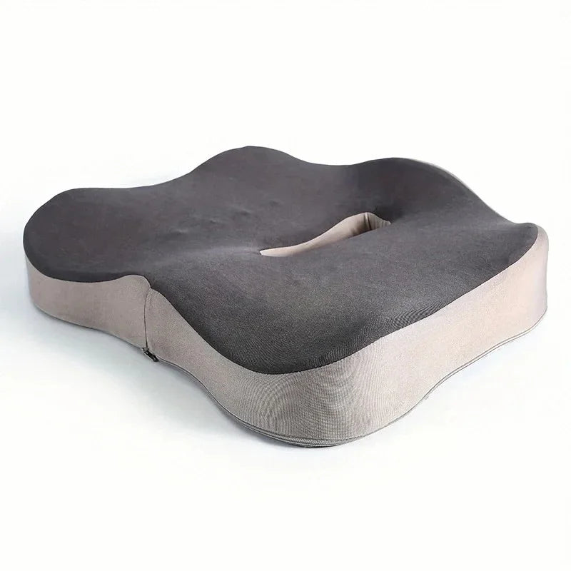 Memory Foam Seat Cushion Tailbone Sciatica Back Pain Relief Comfort Office Chair Car Seat Cushion Non-Slip Orthopedic MemoryFoam